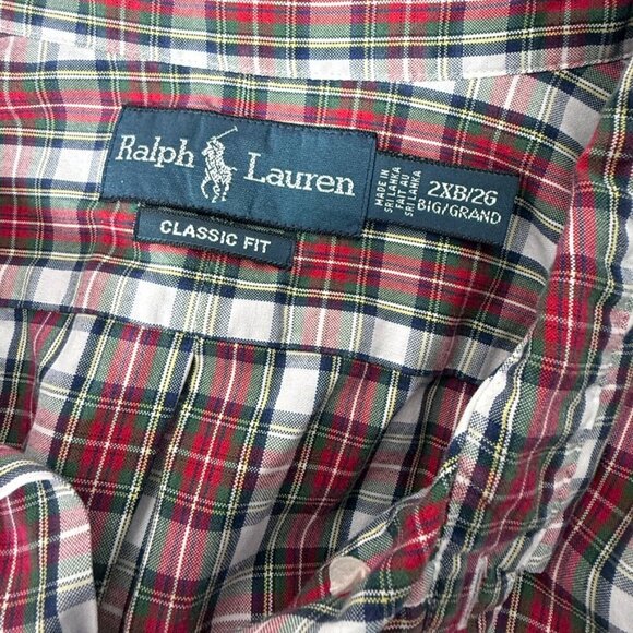 Ralph Lauren- Size 2XLB Plaid - Picture 2 of 6